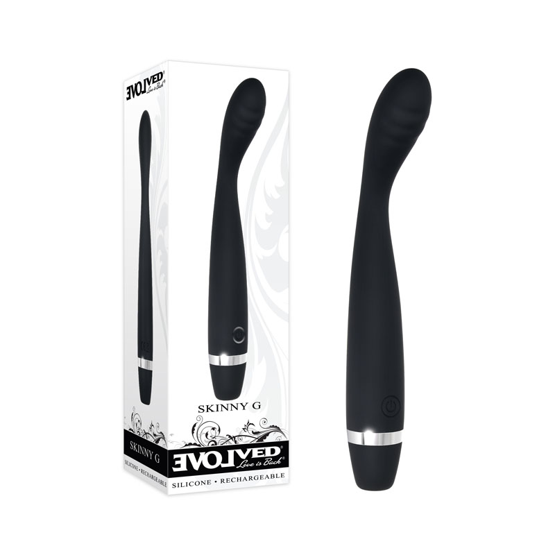 Evolved SKINNY G Vibrator - Black