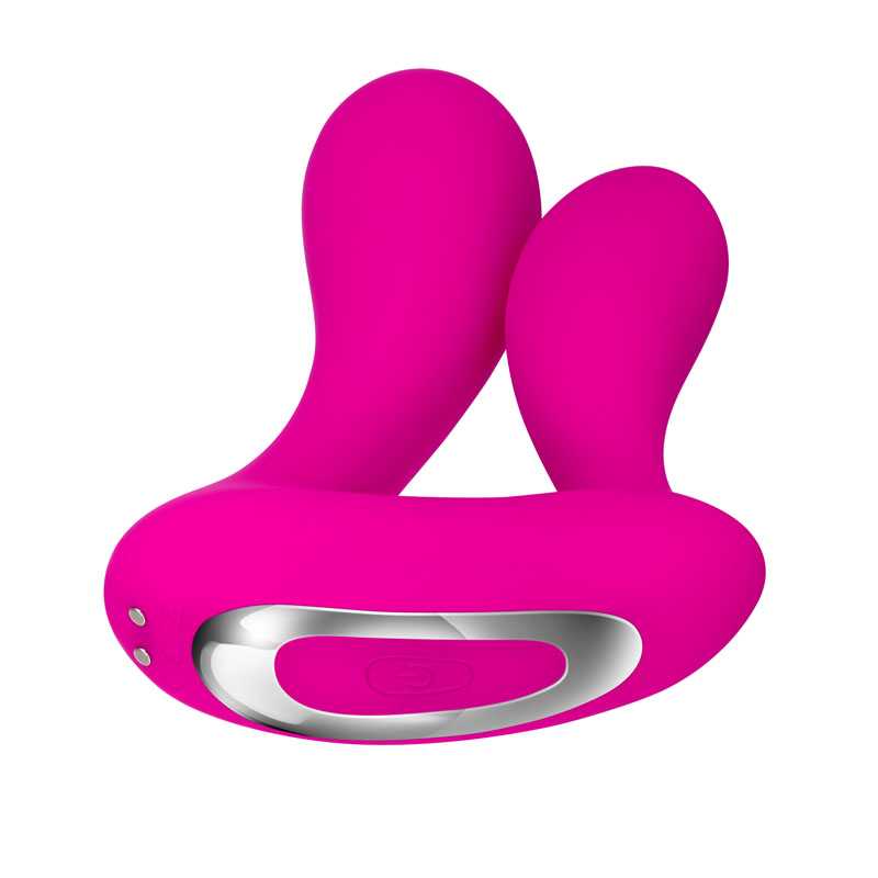 Adam & Eve RECHARGEABLE DUAL ENTRY VIBE - Pink