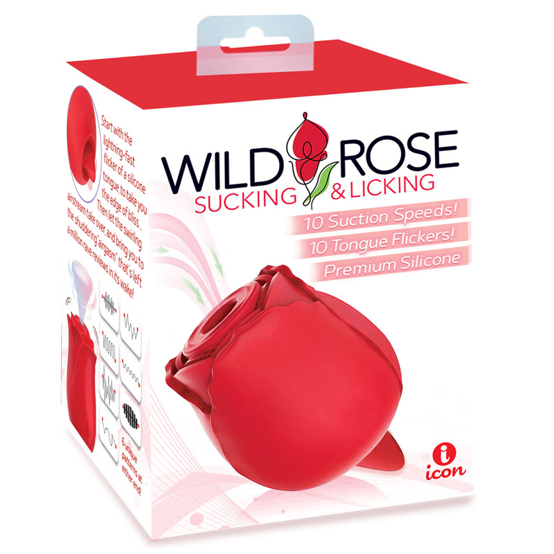 Wild Rose SUCKING & LICKING Air Pulse Vibe