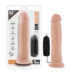 Dr. Skin Dr. Throb - 9.5'' Vibrating Cock - Flesh