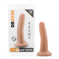 Dr. Skin 5.5'' Cock + Suction Cup - Flesh