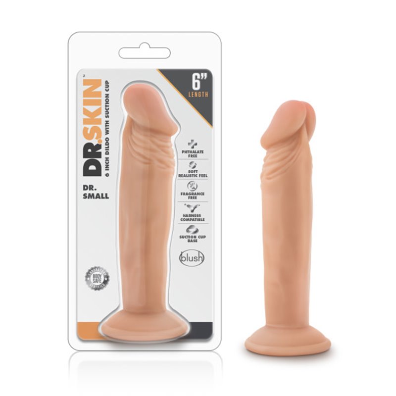 Dr. Skin Dr. Small - 6'' Dildo - Flesh