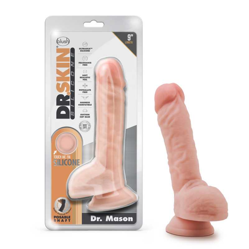 Dr. Skin Silicone Dr. Mason - Flesh 9'' Dildo