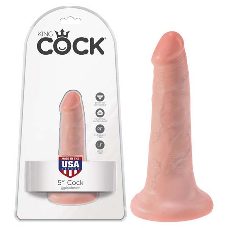 King Cock 5'' Cock - Flesh