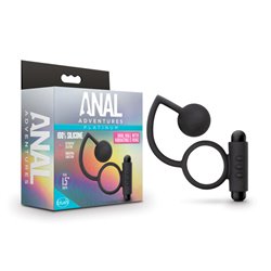 Anal Adventures Platinum Anal Ball + Vibr C-Ring