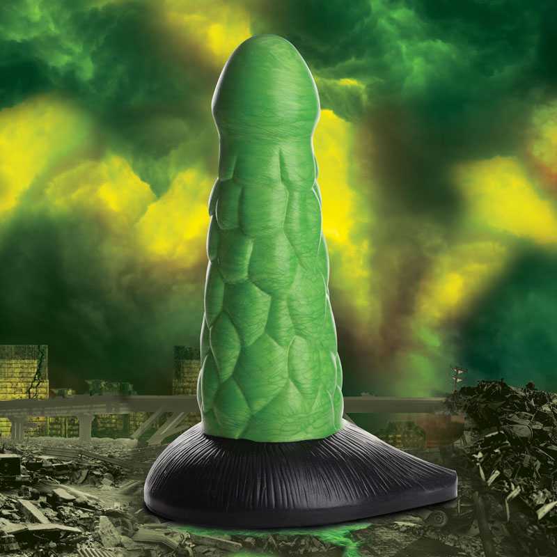 Creature Cocks Radioactive Reptile Thick Scaly Silicone Dildo  - Little Desires Australia