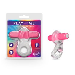 Play With Me Delight Vibrating C-Ring - Pink