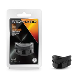 Stay Hard Beef Ball Stretcher - 1.5 Inch Black