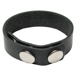 KinkLab 3 Snap Leather Cock Ring