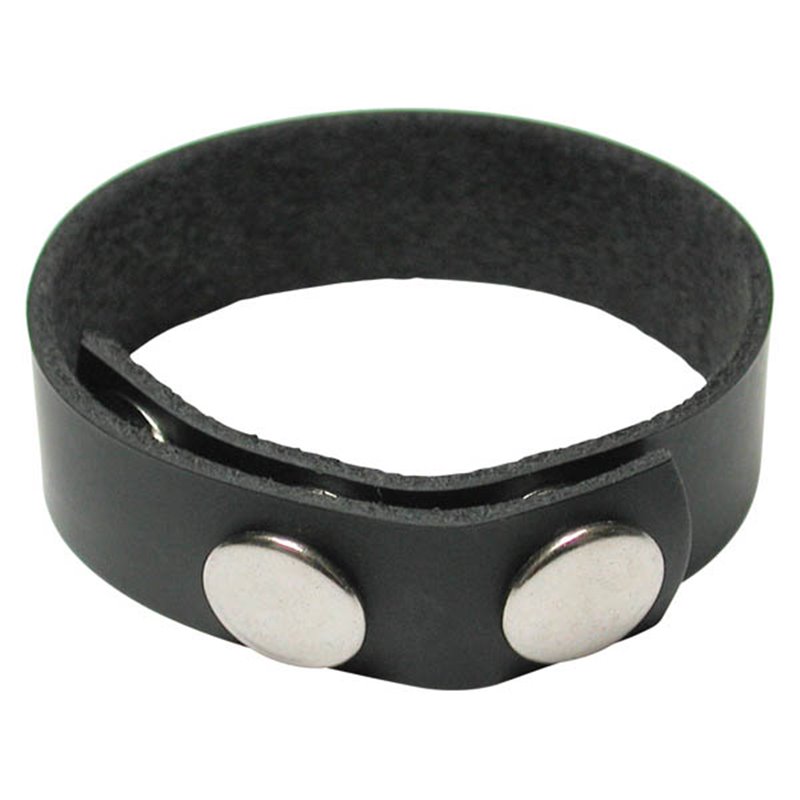 KinkLab 3 Snap Leather Cock Ring