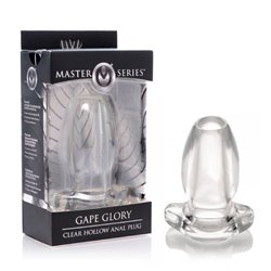 Master Series Gape Glory Clear Hollow Anal Plug