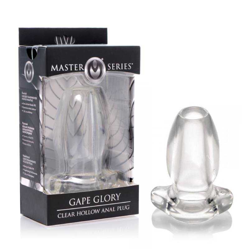 Master Series Gape Glory Clear Hollow Anal Plug