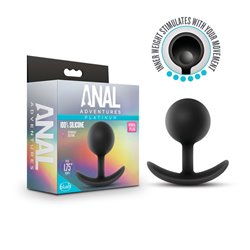 Anal Adventures Platinum Vibra Plug - Black