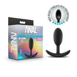 Anal Adventures Platinum Vibra Slim Plug - Medium