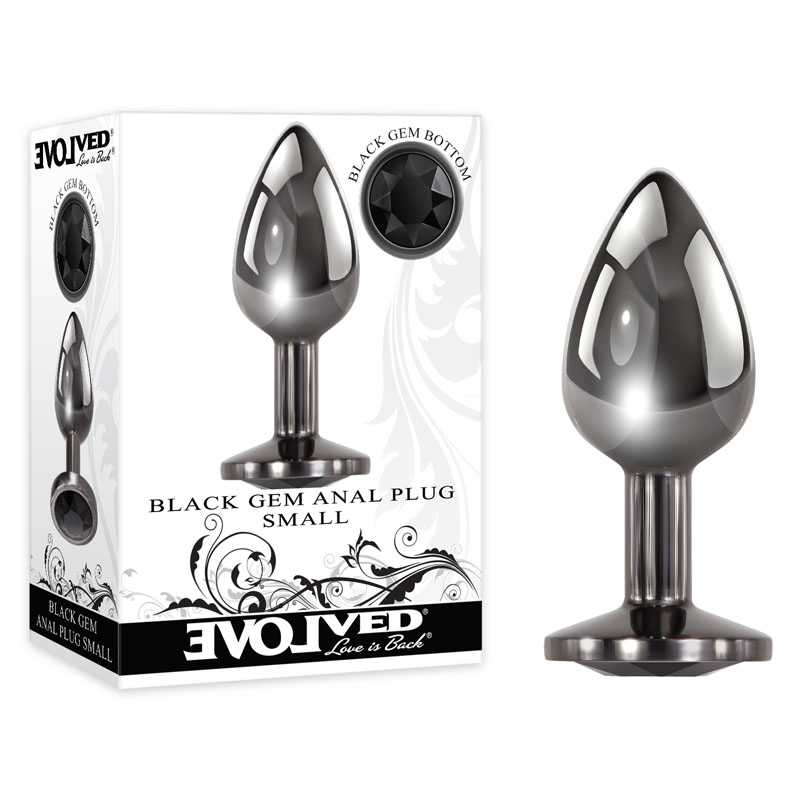 Evolved BLACK GEM ANAL PLUG - SMALL