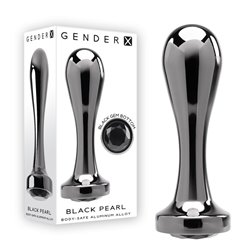 Gender X BLACK PEARL Metal Plug - Gunmetal