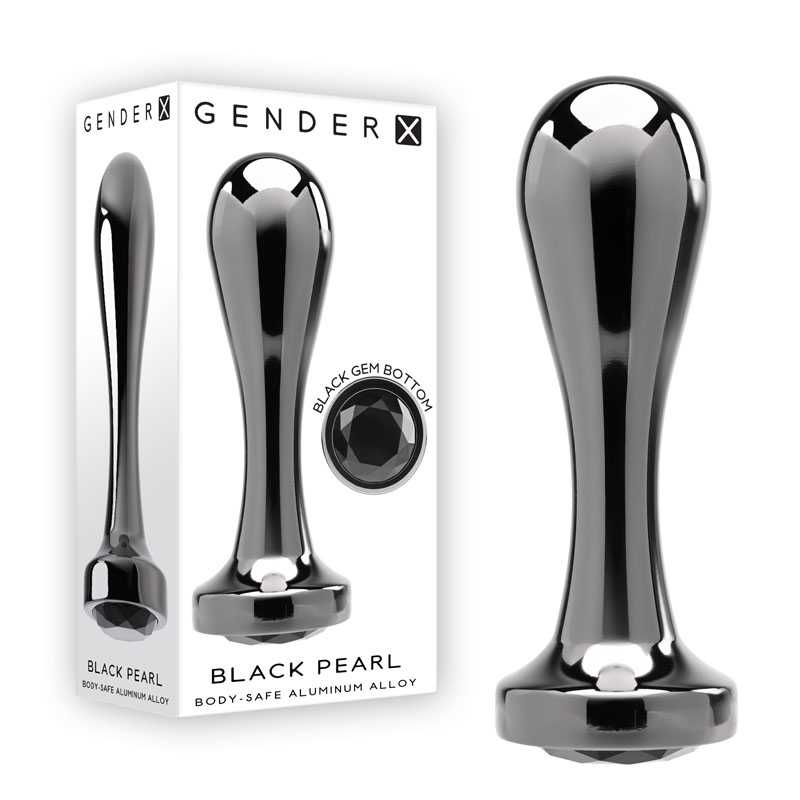 Gender X BLACK PEARL Metal Plug - Gunmetal